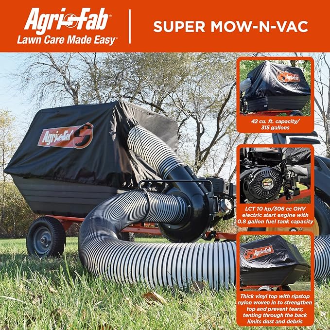 Agri-Fab 45-0551 42 cu.ft. Capacity Super Vac Collection System (315 Gallon); 8" Diameter Hose