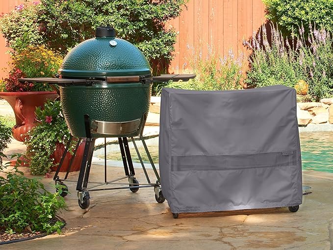 Coverstore Elite Outdoor Serving Cart Cover – All-Weather Patio Furniture Protector with Mesh Vents, Water-Resistant Polyester, Drawcord Hem & Buckle Straps, 50W x 30D x 34H, Charcoal