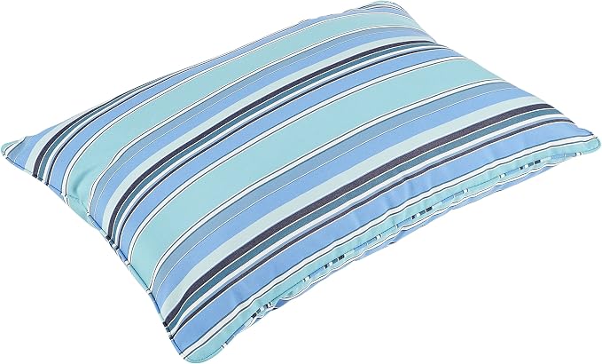 Sorra Home Sunbrella Floor Pillow - Corded Plush Oversized Outdoor Pillow - Water & Fade Resistant for Patio, Balcony, Pool - Dolce Oasis (26" x 35")