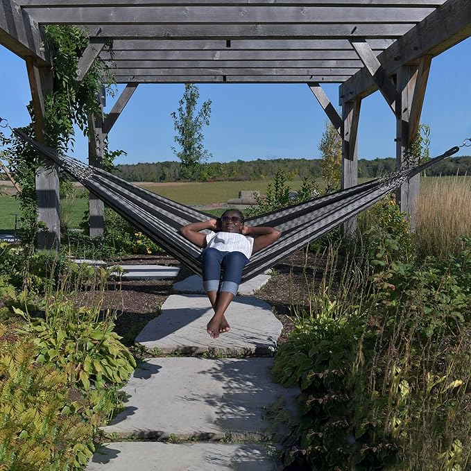 Vivere Latin Hammock Collection – Vibrant 100% Cotton Double Hammock, Supports 2 Adults - 450 lb Capacity (Splendora)