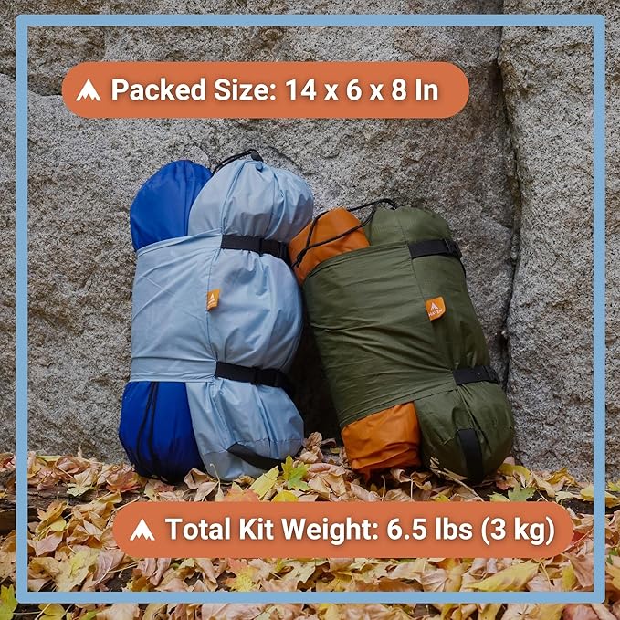 Haven Tents Lay Flat Hammock Tent - Waterproof Camping Hammock with Mosquito Net, Insulated Pad and Rainfly - Haven Tent, Haven XL, Haven Safari