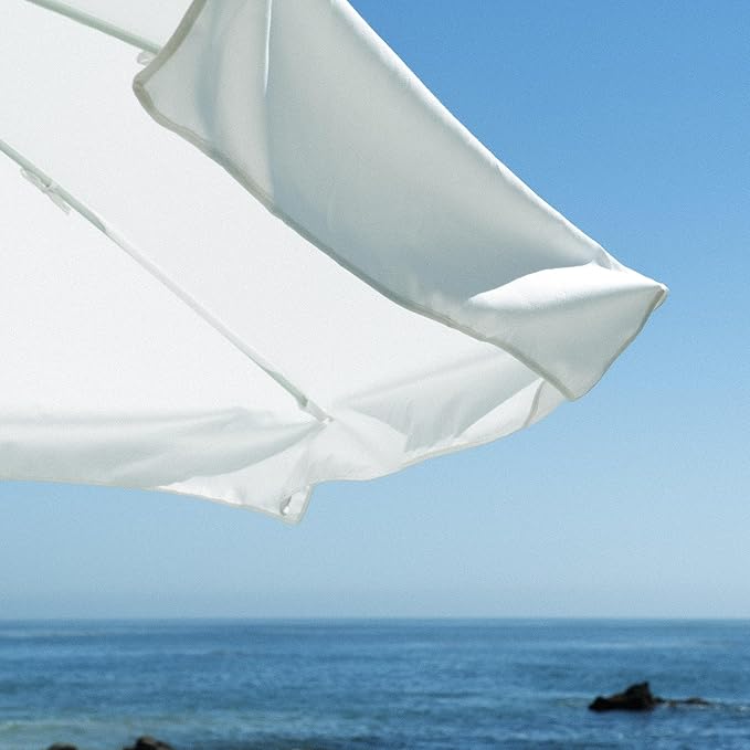Business & Pleasure Co. Amalfi Umbrella - 7.2' Boho Beach Umbrella - Sturdy Yet Lightweight - UPF 50+ UV-Resistant Canvas