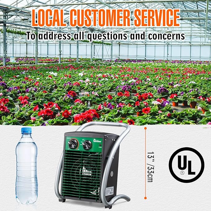 DR. INFRARED HEATER DR218-1500W Greenhouse Garage Workshop Infrared Heater, 1500-watt