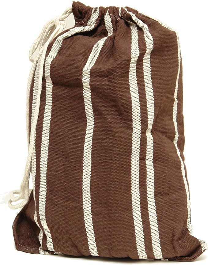 BYER OF MAINE Barbados Hammock, Authentic Brazilian, Mocha, Recycled Cotton/Polyester Blend, 134" L x 58" W, Holds up to 330lbs