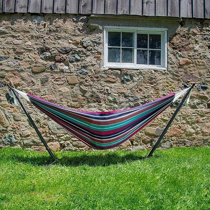 Hammocks 200 * 150cm hamock Two-Person Hammock Camping Thicken Swinging Chair Outdoor Hanging Bed Canvas Rocking Chair Not with Hammock