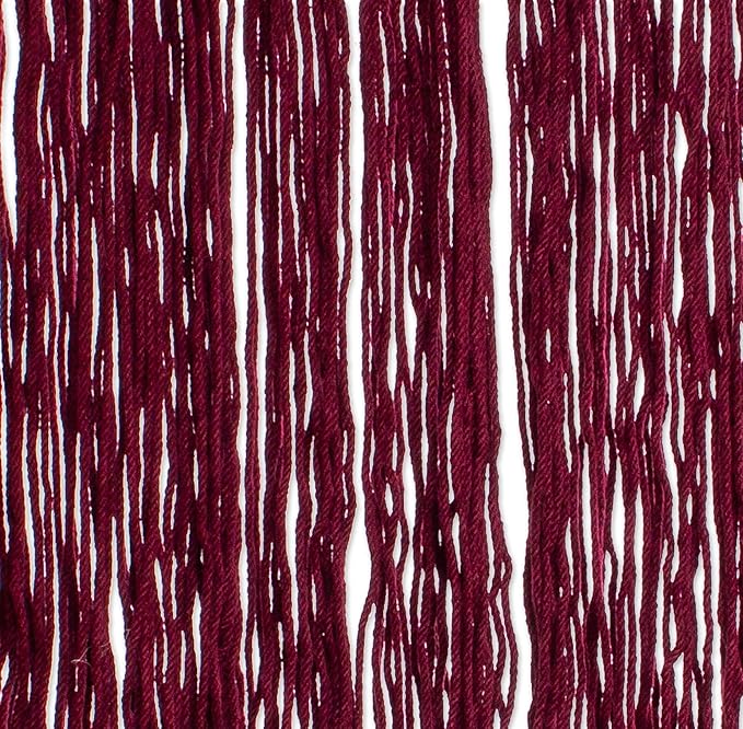 NOVICA Burgundy Cotton 1001 Summer Nights Mayan Hammock from Mexico 'Cascade in Wine'