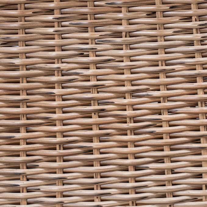 Christopher Knight Home Xavi Patio Acacia Wood Dining Set, Outdoor Side Table and Chairs Set with Slatted Panel Design and Handwoven Rattan Legs, Outdoor Furniture Set for Garden, 3 pcs, Brown + Teak