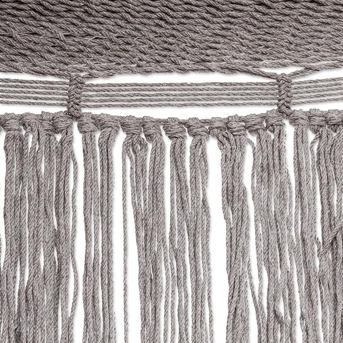 Novica Handmade Cascade in Grey Cotton Rope Hammock (Double)