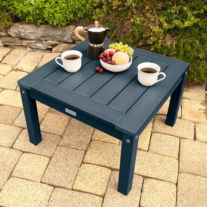 highwood AD-DSST1-FBE Adirondack Side Table, Federal Blue