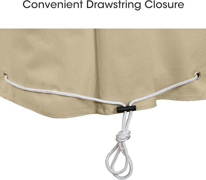 SunPatio Outdoor Bench Cover 80 Inch, Heavy Duty Sofa Cover, Patio Furniture Cover, All Weather Protection, Beige