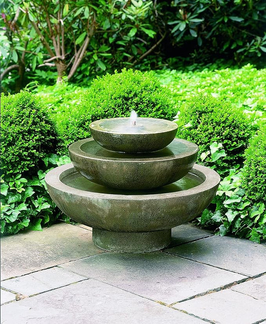 Campania International FT-34-EM Platia Fountain, English Moss Finish