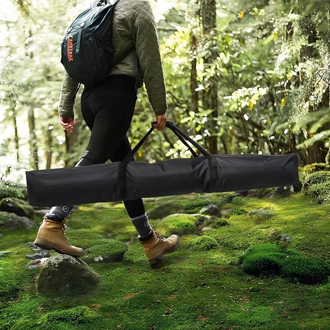 SUNCREAT Double Portable Hammock with Stand Included and Hammock Storage Bag Heavy Duty Hammock Cover