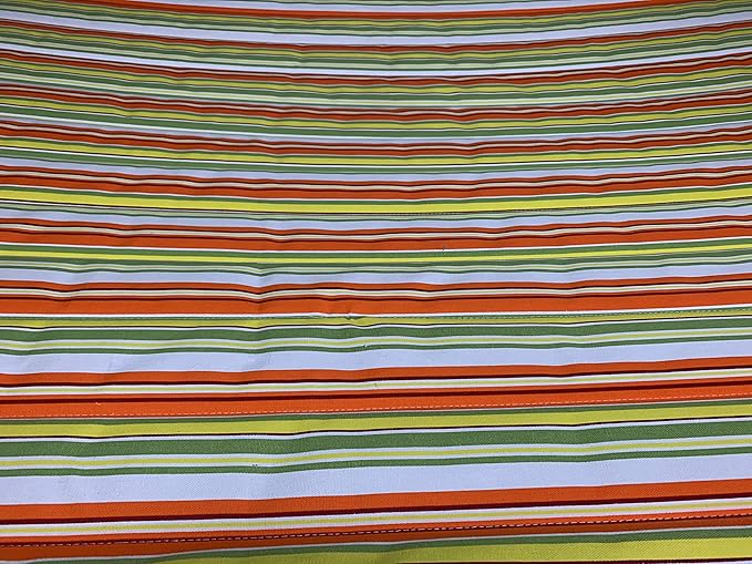 14 Ft. Wooden Arc Hammock Stand + Deluxe Quilted Double Padded Hammock Bed w/Pillow. 2 Person Bed. 450 LB Capacity(Coffee Stain/Spring Stripe)