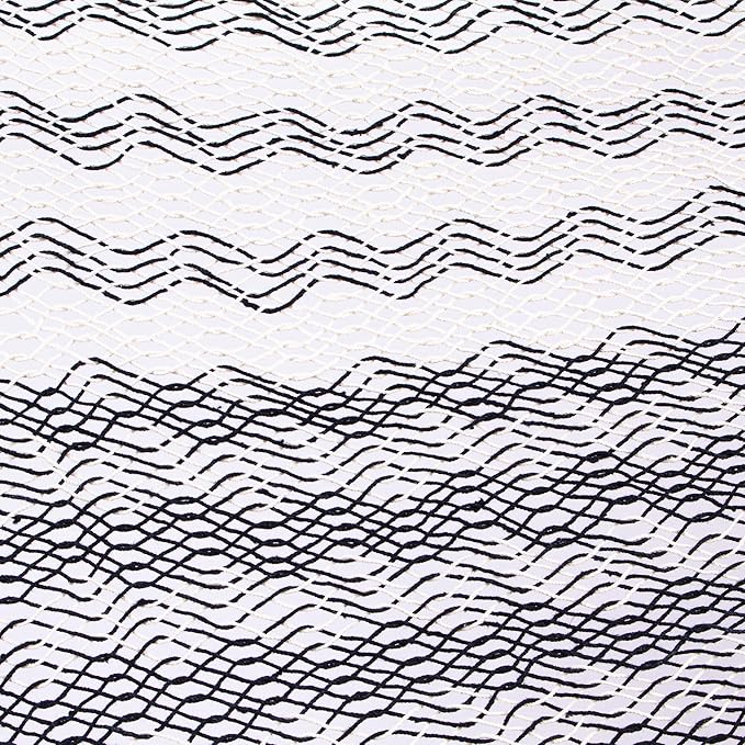 NOVICA Beige Gray White Striped Cotton Hand Woven Mayan Rope 2 Person XL Hammock with Hanging Accessories, 'Midnight Riviera' (Double)