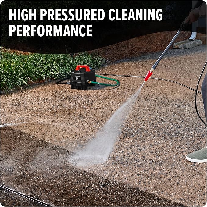 Dirt Devil Electric Pressure Washer, 1700 PSI Power Washer with Included Attachments, Lightweight and Compact, High Pressure Cleaning for Concrete, Patios, Cars, Outdoor Furniture and More