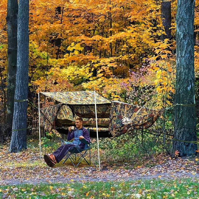 Night Cat Flat Lay Hammock Tent with Sleeping Bag for 1 Person Flat Lay Hammock Tent Combo Set