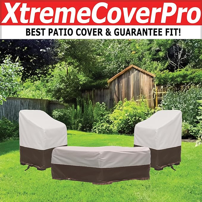 140D x 70W x 30H UV-proof Waterproof Furniture Patio Cover 520D beige brown two tone 140x70x30 breathable dust proof sofa table chair storage bar high chair color black sectional armless 140 70 30