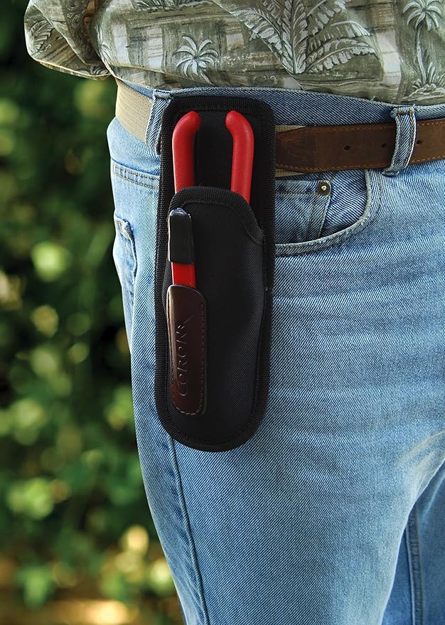 Corona Tools SP 6250 Aluminum Bypass Pruner Kit With Universal Tool Pouch and Carbide Sharpening Tool