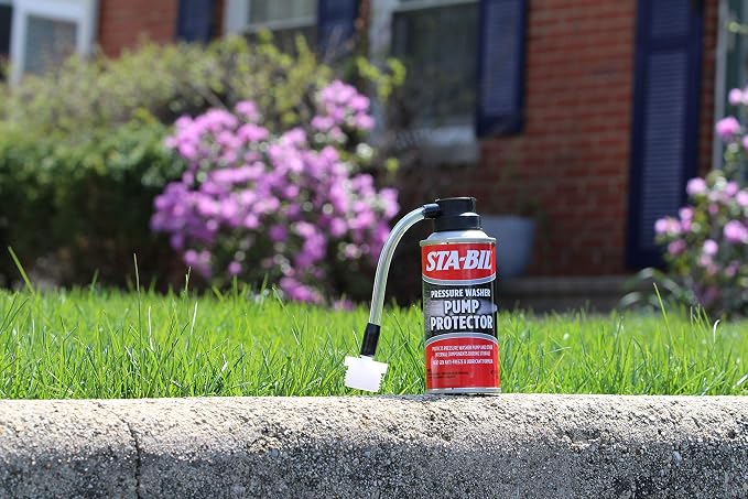 STA-BIL Pump Protector - Protects Pressure Washer Pump and Other Internal Components During Storage - Next Gen Anti-Freeze and Lubricant Formula, 4 oz. (22007-8PK)