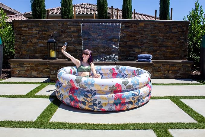 Poolmaster Inflatable Swimming Pool, Summer Garden