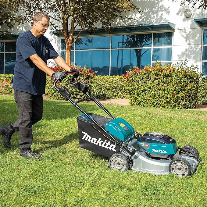 Makita XML09PT1 36V (18V X2) LXT® Brushless 21" Self-Propelled Commercial Lawn Mower Kit with 4 Batteries (5.0Ah) (Renewed)
