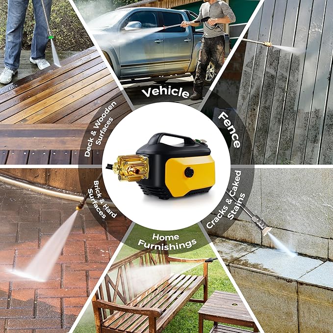 Pressure Washer, Portable Power Washer for Car Detailing, Home, Fences, Driveways, Patio Outdoor All Other Cleaning transformations