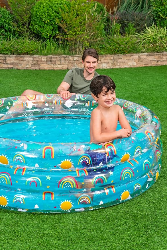 Bestway | Rainbow Inlatable Kids Play Pool, Swimming Pool Toys, Water Pool Toys, Inflatable Baby, Kids Pool for Outdoors
