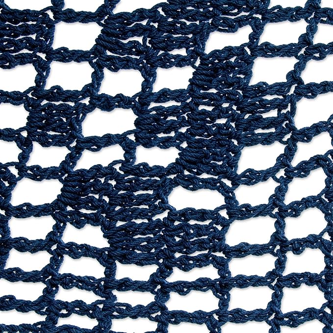 Novica Handmade Sunset Dreams in Navy Cotton Rope Hammock (Triple)