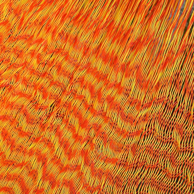NOVICA Bright Yellow Orange Hand Woven Nylon Mayan 1 Person Rope Hammock with Hanging Accessories, 'Daffodil Dreams' (Single)