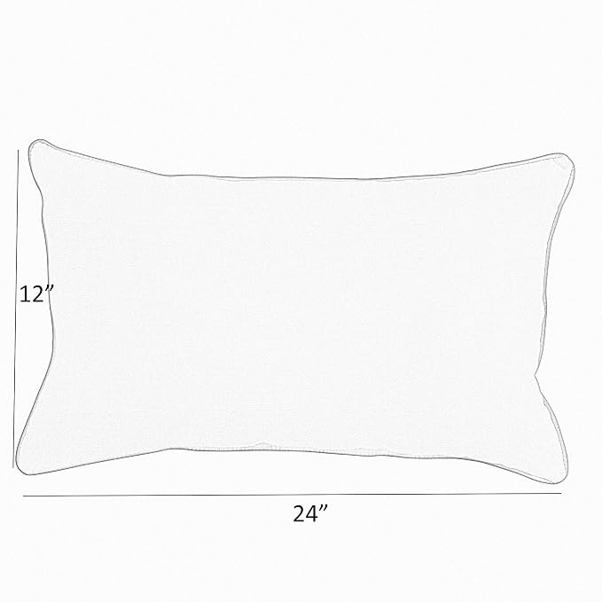 Sorra Home x Sunbrella - Lumbar Pillows (Set of 2), Tan & Black Stripes