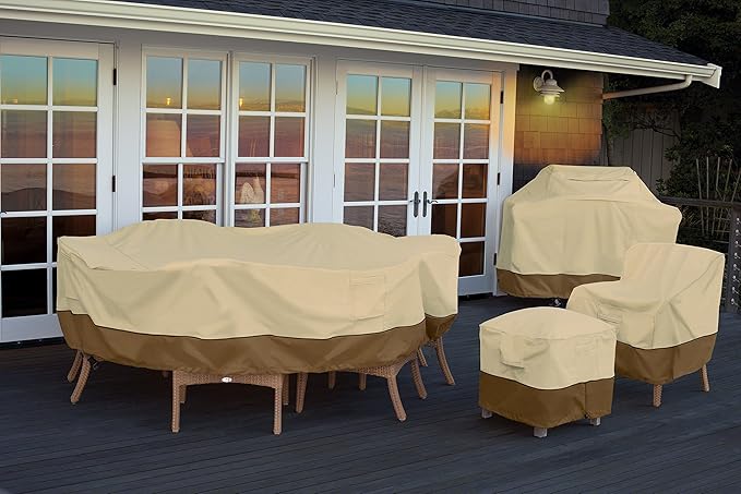 Classic Accessories Veranda Water-Resistant 36 Inch Round Patio Table Cover, Outdoor Table Cover