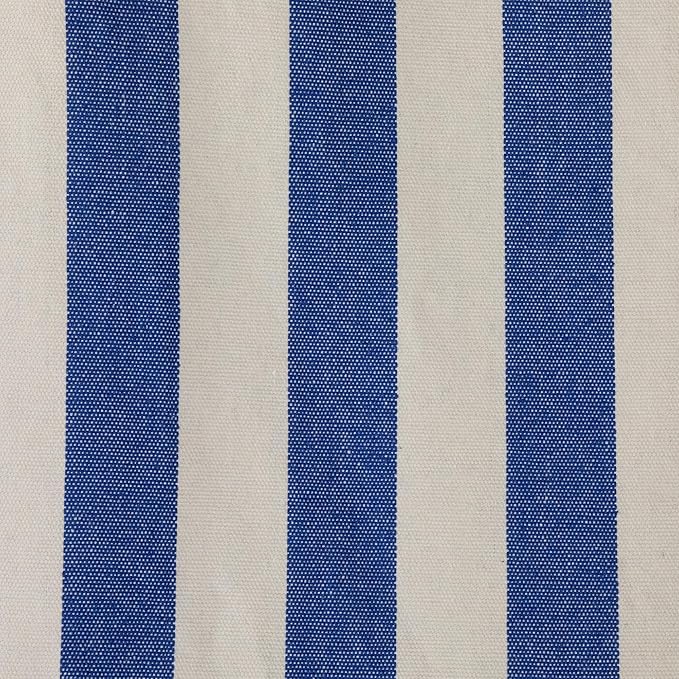 Striped Macrame Quilted Two Person Double Hammock - 9' x 56" - Blue and Cream