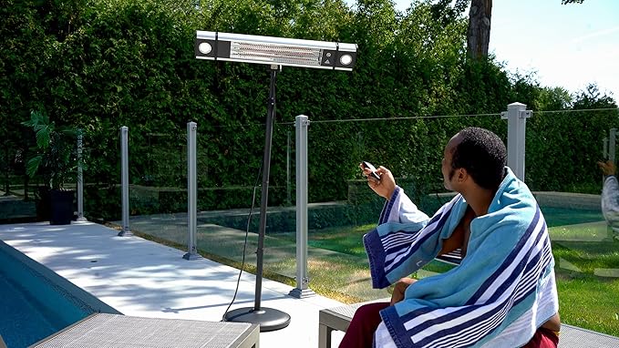 Ener-G+ EnerG+ Infrared Electric Outdoor Heater - Freestanding with LED & Remote