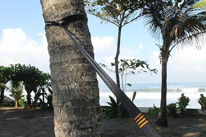 Ticket to the Moon Hammock Hanging Suspension Accessories - Quality Tested, Fair Trade, Handmade & Durable: Nautical Ropes, Straps Webbing, Carabiners, Ridgeline (Organizer), Hanger for Concrete Walls