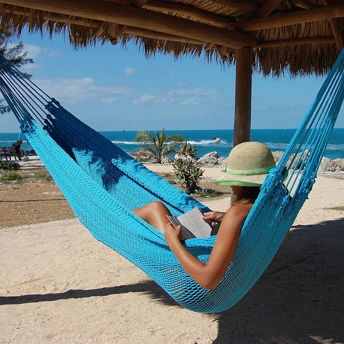 Double Mayan Hammock (Light Blue)