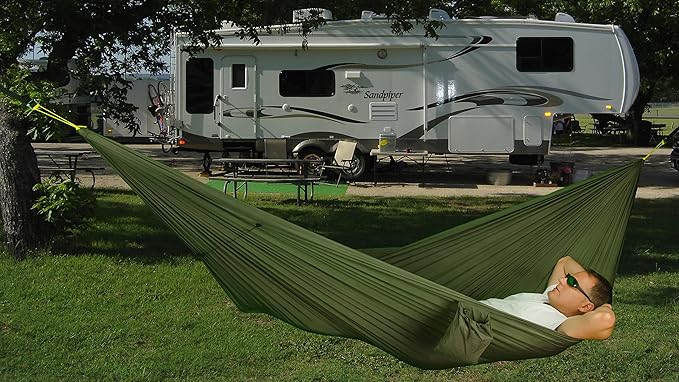 Go Outfitters | Go Hammock | 11' Feet Long, Ultra-Comfortable Hammock with Exclusive Fabric Tensioner System