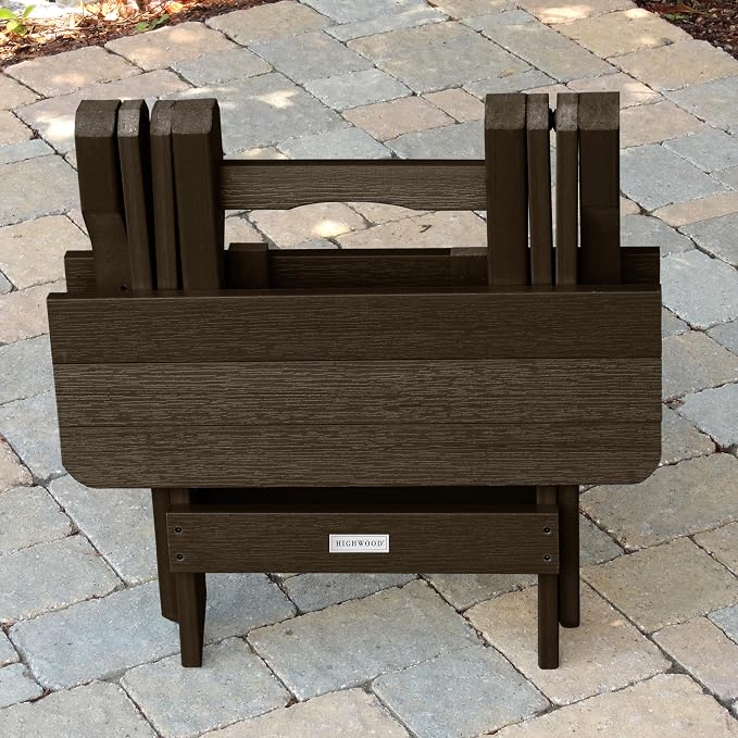 highwood Folding Adirondack Side Table, Weathered Acorn