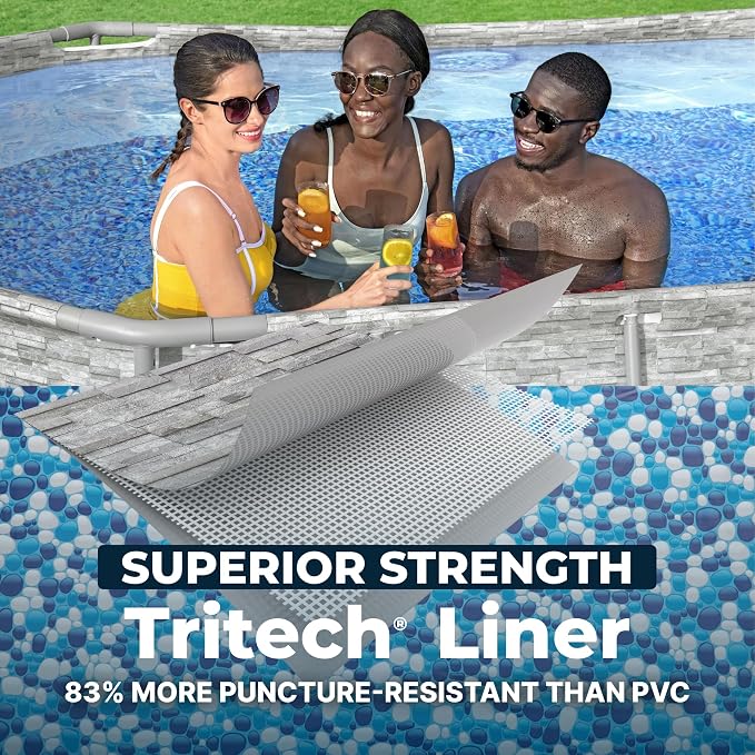 Bestway Steel Pro MAX Splashview 14' x 8'2" x 39.5" Above Ground Swimming Pool Set
