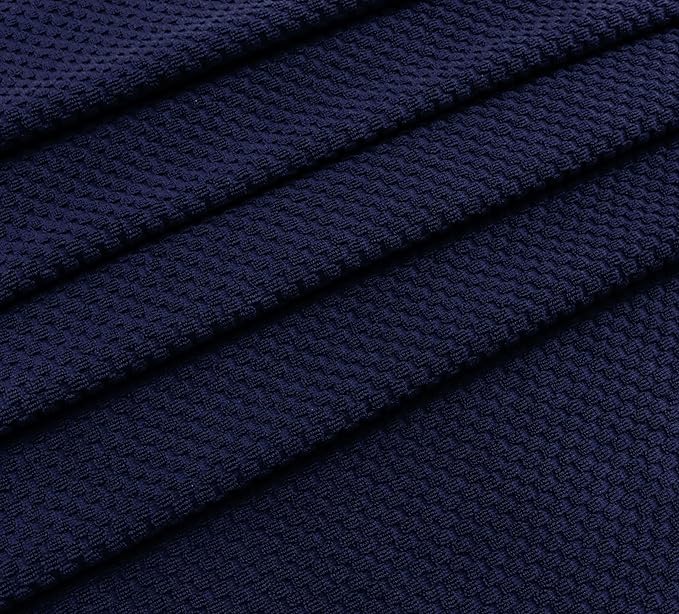 COTTON CRAFT Pool Lounge Chair Cover - 2 Pack Euro Spa Waffle Weave Chaise Lounge Cover - 100% Cotton Terry Towel Beach Chair Cover - Oversized 32 inches W x 82 inches Length x 7 in Pocket – Navy Blue
