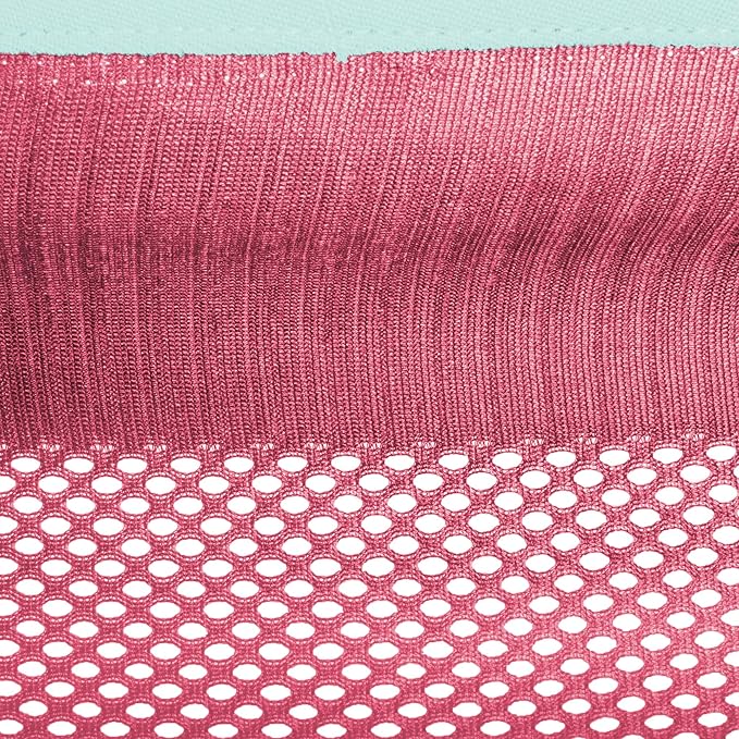 Vivere Double Polyester Mesh Hammock - 400 lb Capacity (Rose/Celeste)