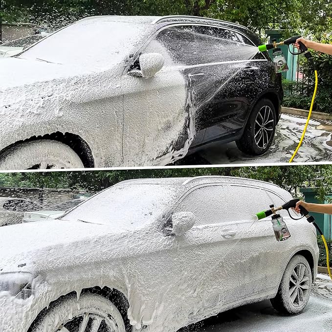 BEAR FORCE Innovative Pressure Washer Foam Cannon Pro+ (Thicker Suds, 3 Times of Life), 2026 Car Wash Snow Foam Blaster with One-Click Disassembly Technology + 1/4" Quick Plug, 34oz Bottle