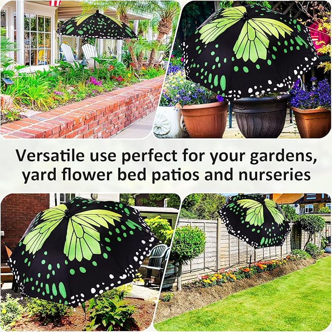 Plant Umbrellas for Outdoor Plants, Large Garden Plant Umbrella Shade Upgraded Adjustable Angle Height for Potted Plants Garden Beds