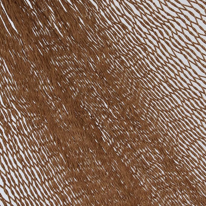 NOVICA Earthtone Copper Brown Hand Woven Nylon Mayan 1 Person Rope Hammock, 'Summer Sun' (Single)