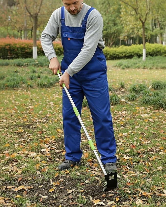 WORKPRO Weed Puller Tool with Long Handle – 2-in-1 Garden Hoe & Weed Rake, 29"-56" Adjustable Manual Weeding Tool, Uprooting Weed Remover Gardening Weeder Tools for Yard, Lawn, Patio and Garden