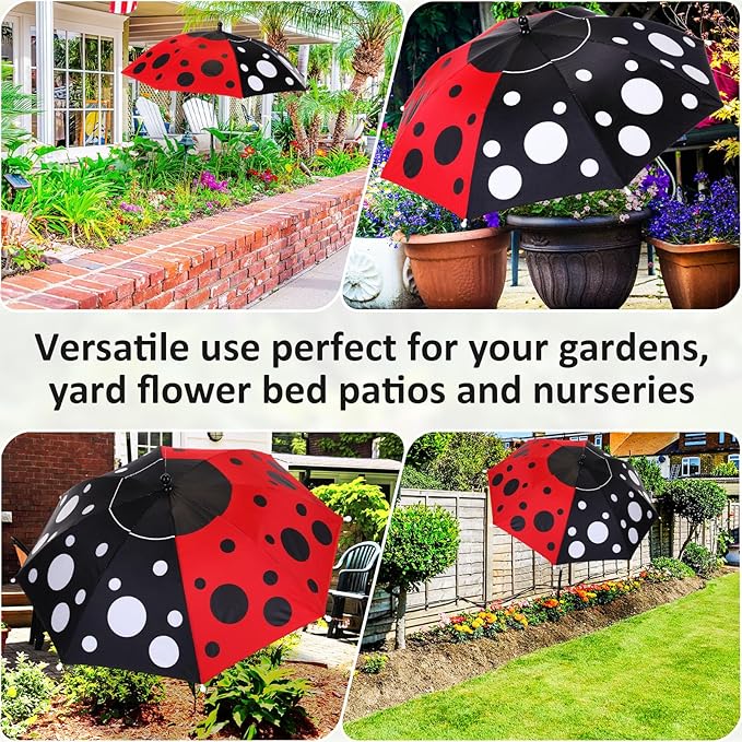 Plant Umbrellas for Outdoor Plants, Large Garden Plant Umbrella Shade Upgraded Adjustable Angle Height for Potted Plants Garden Beds