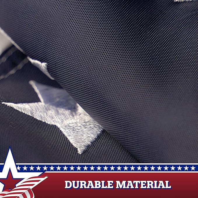 G128-2 Sets: USA Pleated Fan Flag Star 1.5x1.5FT Center Quarter Circle Embroidered Polyester Stars and Stripes