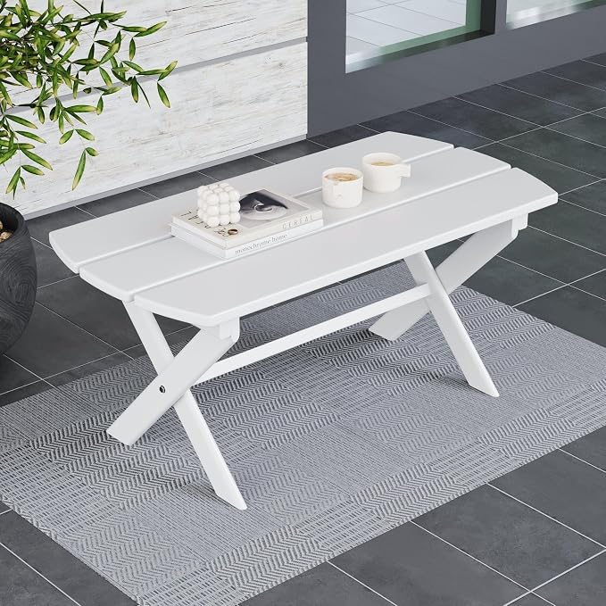 Folding Oval Outdoor Table, Black-Paint