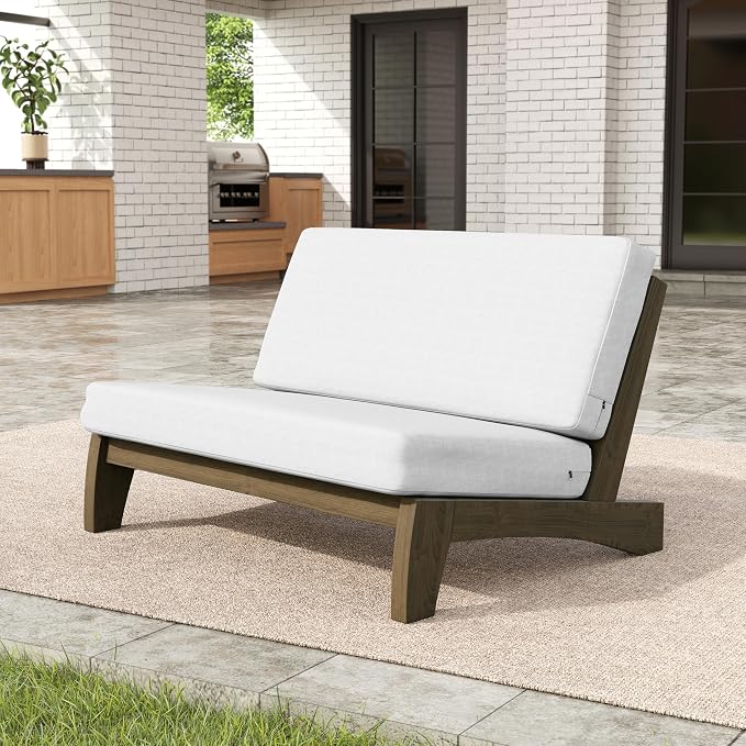 Pia Ricoo 4 Piece Patio Furniture Sets, Outdoor Furniture with 2 Chairs & Coffee Table, Patio Conversation Set for Backyard, Deck, Lawn, Beige