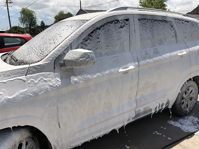 M MINGLE Foam Cannon, Compatible with Sun Joe SPX Series Pressure Washer, with 5 Nozzle Tips, 1/4 Inch Quick Connector