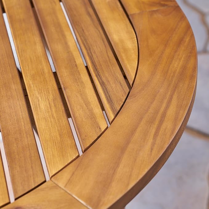 Christopher Knight Home Baia Outdoor 70" Oval Acacia Wood Dining Table, Teak